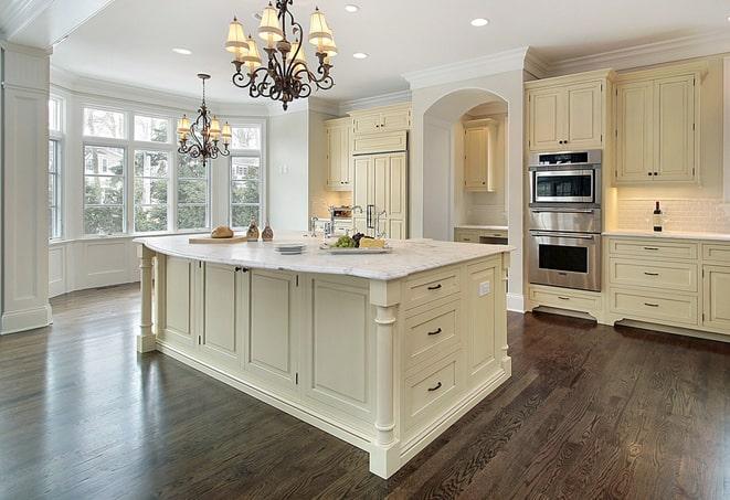 glossy laminate flooring in modern living room in Fort Chiswell VA